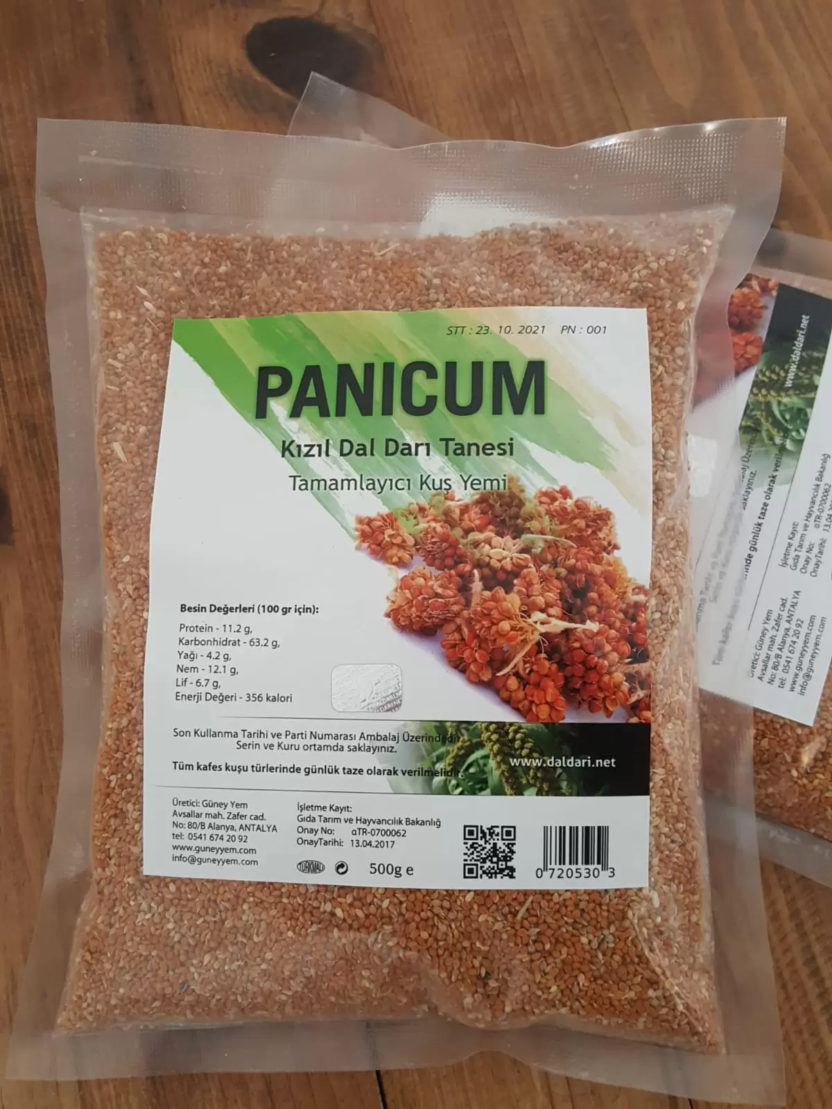 Kızıl Dal Darı Tanesi 500 gr Panicum - Görsel 3