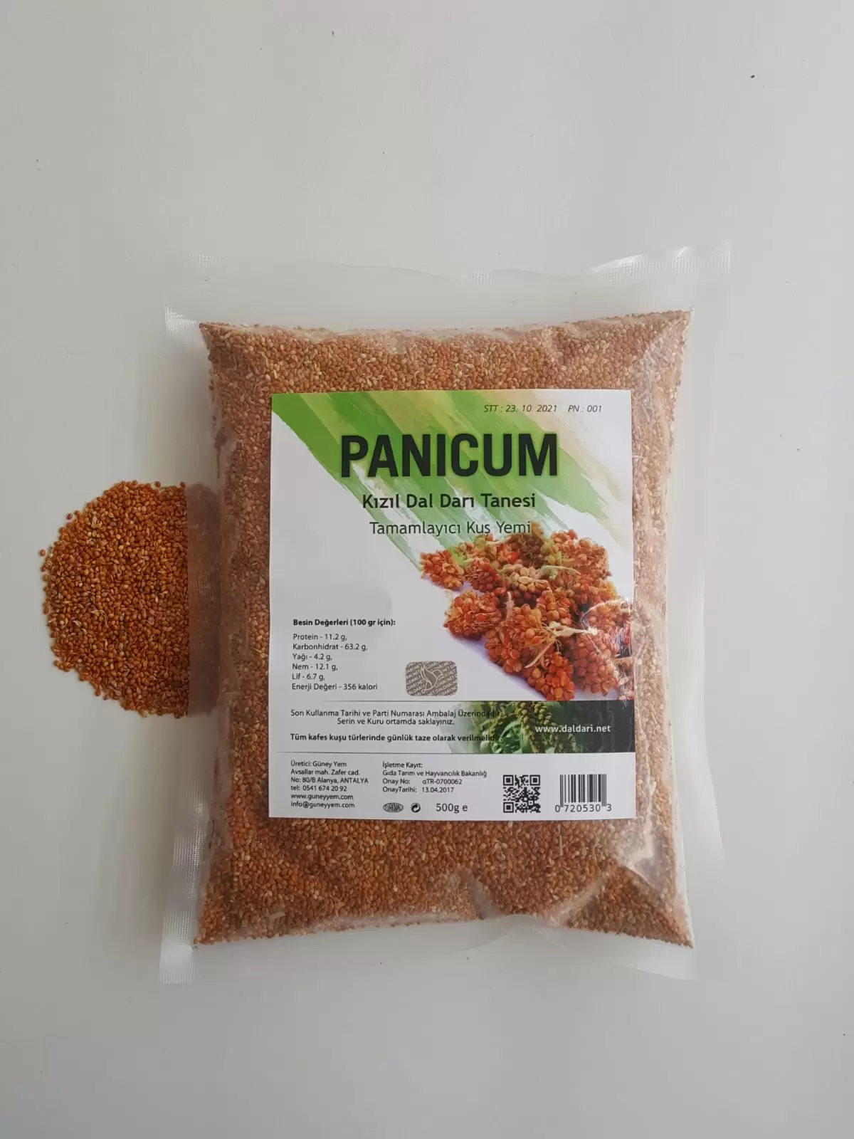 Kırmızı dal darı tanesi